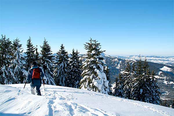 Eine Schneeschuhtour mit der Familie in den Allgäuer Alpen