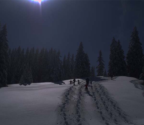 Vollmond Schneeschuhtour