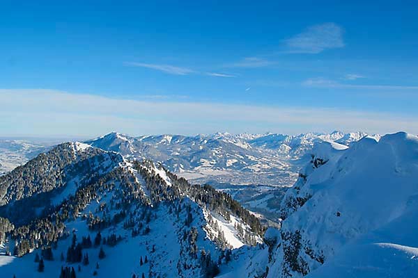 Schneeschuhwanderung auf den Stuiben oder Sederer bei Immenstadt