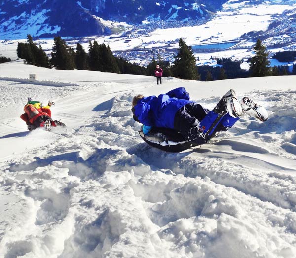 Halbtages- oder Ganztagestour mit Air-Board Abfahrt