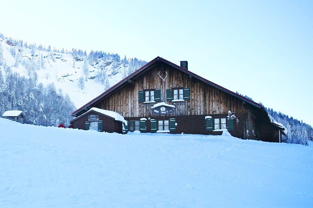Alpe Schneeschuhwandern Allgaeu