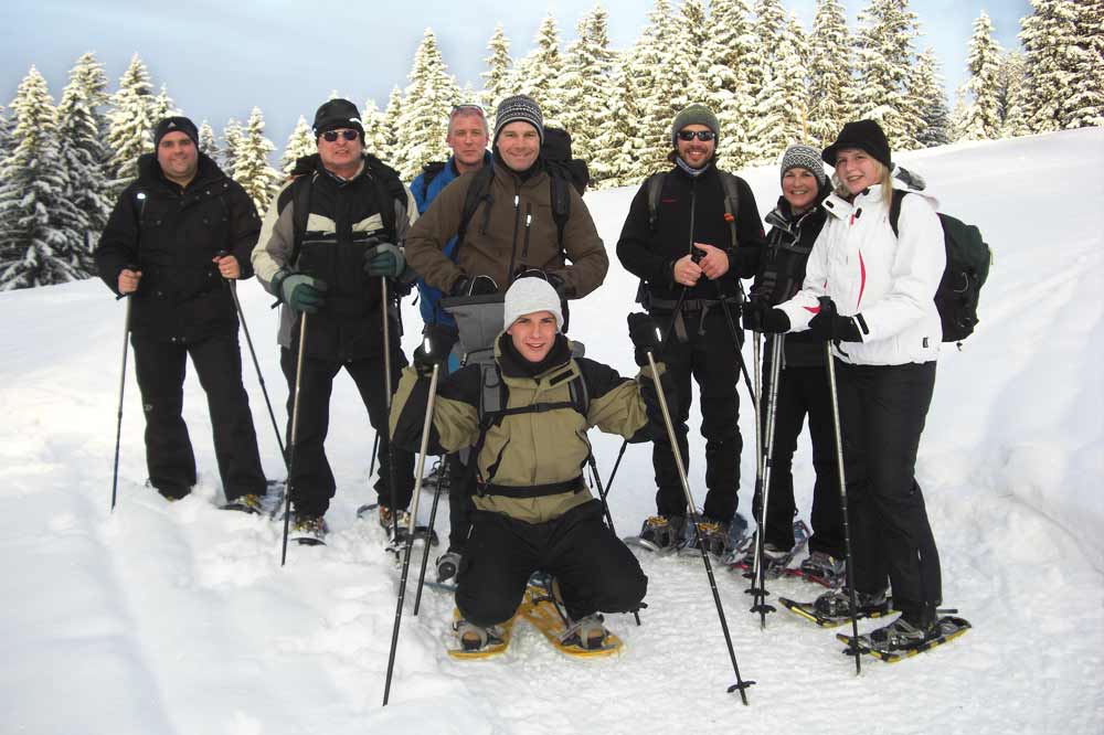 Schneeschuhwandern Huettentour Allgaeu