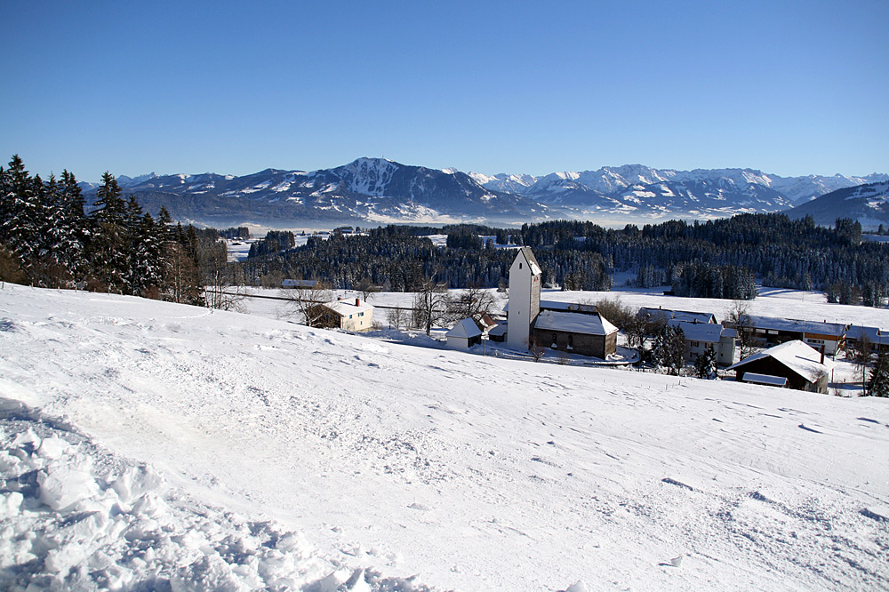 Schneeschuhwandern In Allgauer Bergen