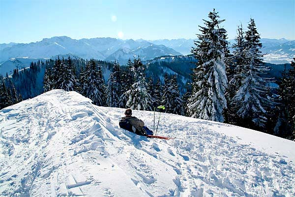Schneeschuhwandern im Allgäu bei Oberjoch und Hindelang