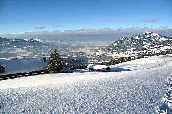 Schneeschuhtouren bei Sonthofen, Wanderung auf den Sonthofner Hof