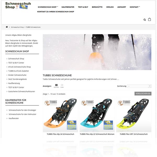 Online-Schneeschuhshop